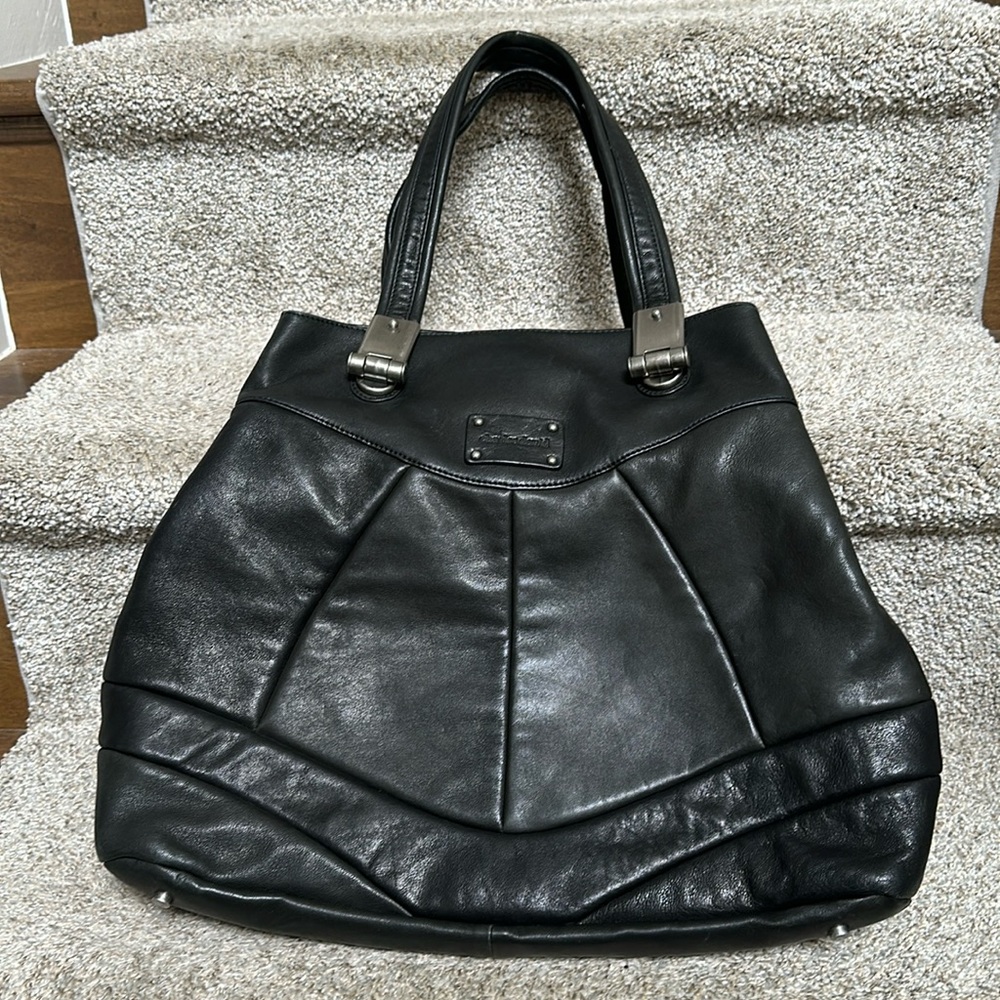 Charles David black leather bag